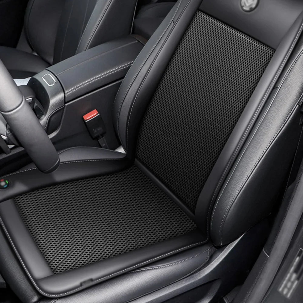 12V Automotive Cooling Seat Pad Breathable Chair Cushions Car Seat Cover Black