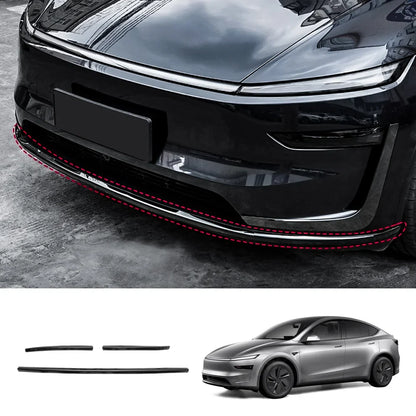 Stainless Steel Front & Rear Bumper Protector Trim for Tesla Model Y Juniper 2025+ Buy in separate Black Front Trims 3PCS