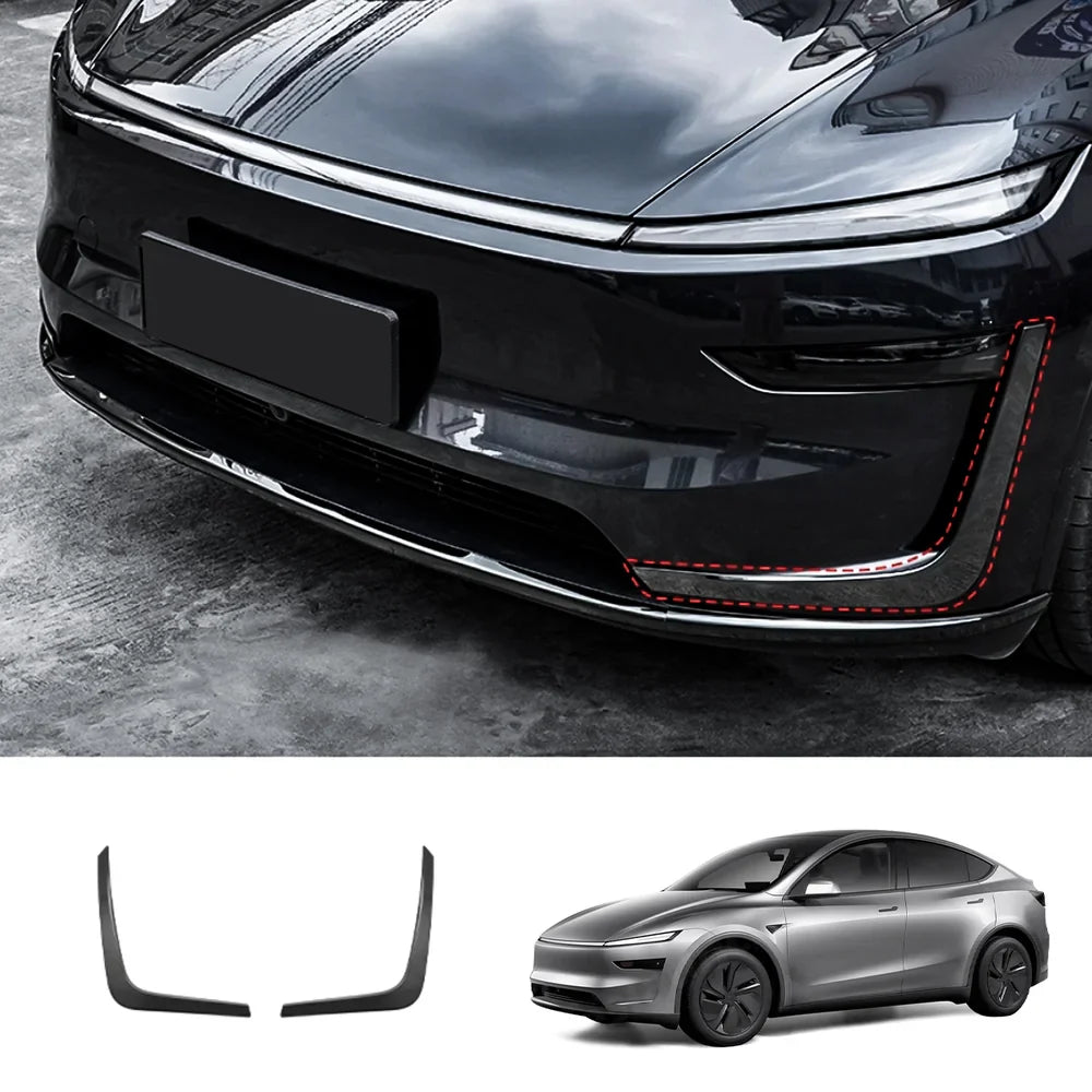 Stainless Steel Front & Rear Bumper Protector Trim for Tesla Model Y Juniper 2025+ Buy in separate Black Side Trims 2PCS