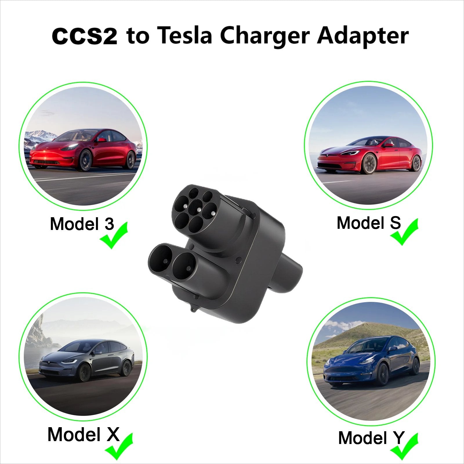 CCS2 to Tesla charger adapter | 200A | 1000V