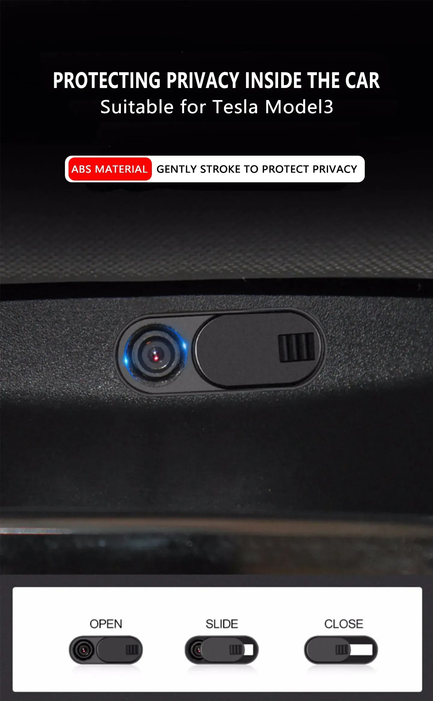 Cabin Camera Cover For Tesla Model 3 Y