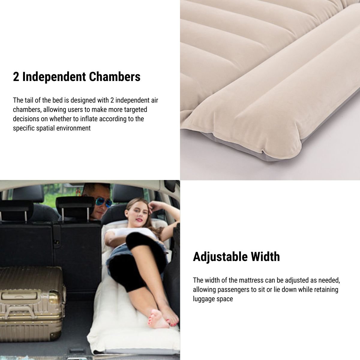 Camping Mattress Air Mattress Bed Inflatable Bed for Tesla Model 3/S/Y/X