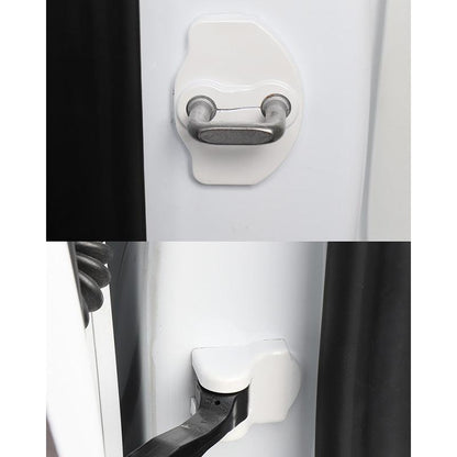 Car Door Lock Covers Caps for Tesla Model 3 / Y Set of 6 White