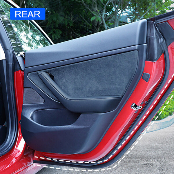 Car Door Seal Strip Kit Soundproof Rubber for Tesla Model S/3/X/Y