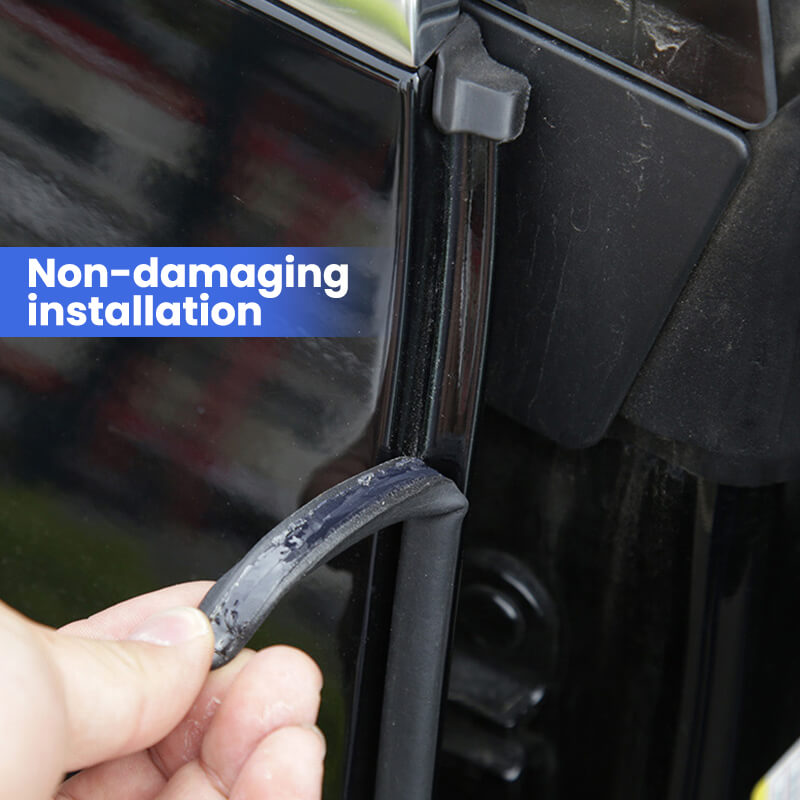Car Door Seal Strip Kit Soundproof Rubber for Tesla Model S/3/X/Y