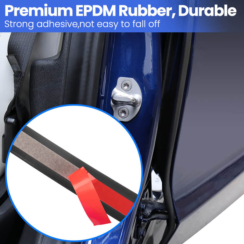 Car Door Seal Strip Kit Soundproof Rubber for Tesla Model S/3/X/Y