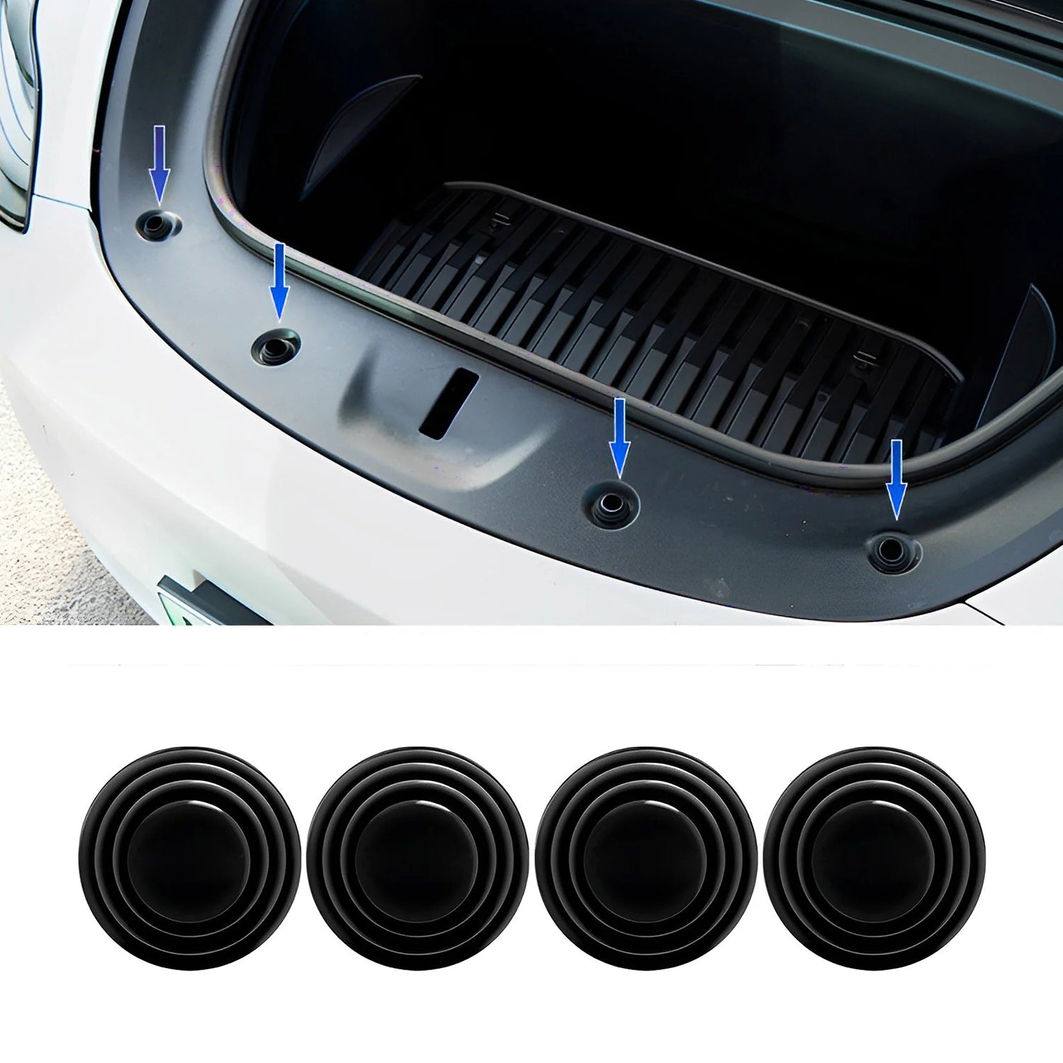 Car Door Shock Absorber Rubber Pad for Tesla Model 3 Y S X Accessories