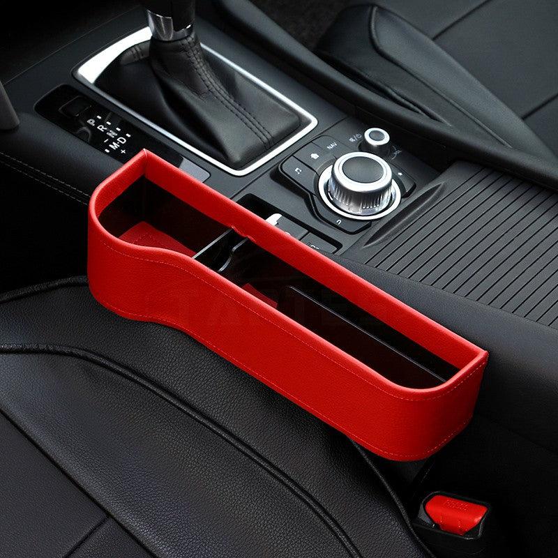 Car Seat Slit Gap Filler Box for Tesla Model S Red Left Side