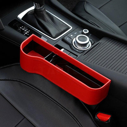 Car Seat Slit Gap Filler Box for Tesla Model S Red Left Side