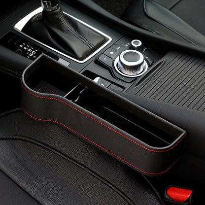 Car Seat Slit Gap Filler Box for Tesla Model S Black Left Side