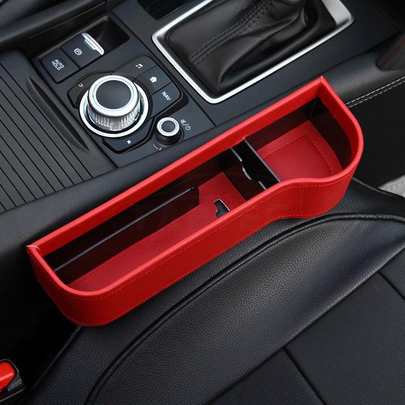 Car Seat Slit Gap Filler Box for Tesla Model S Red Right Side