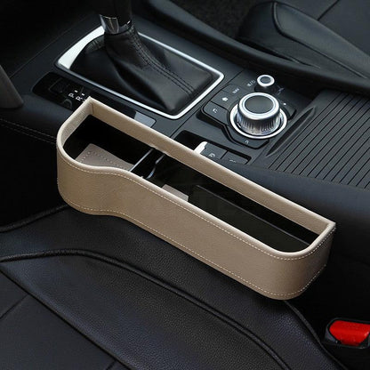 Car Seat Slit Gap Filler Box for Tesla Model S Beige Left Side