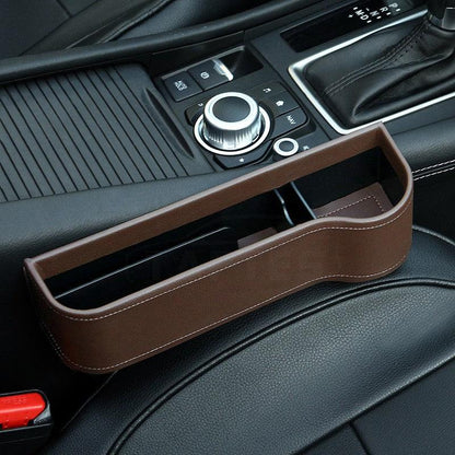 Car Seat Slit Gap Filler Box for Tesla Model S Brown Right Side