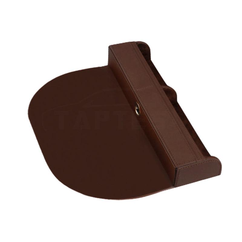 Car Seat Slit Gap Storage Box Slot Box for Model X Mocha brown