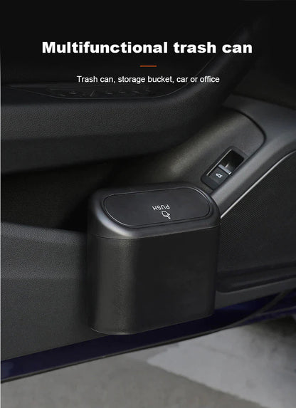 Car Trash Can with 8 Rolls of Garbage Bags for Tesla Model 3/Y/S/X