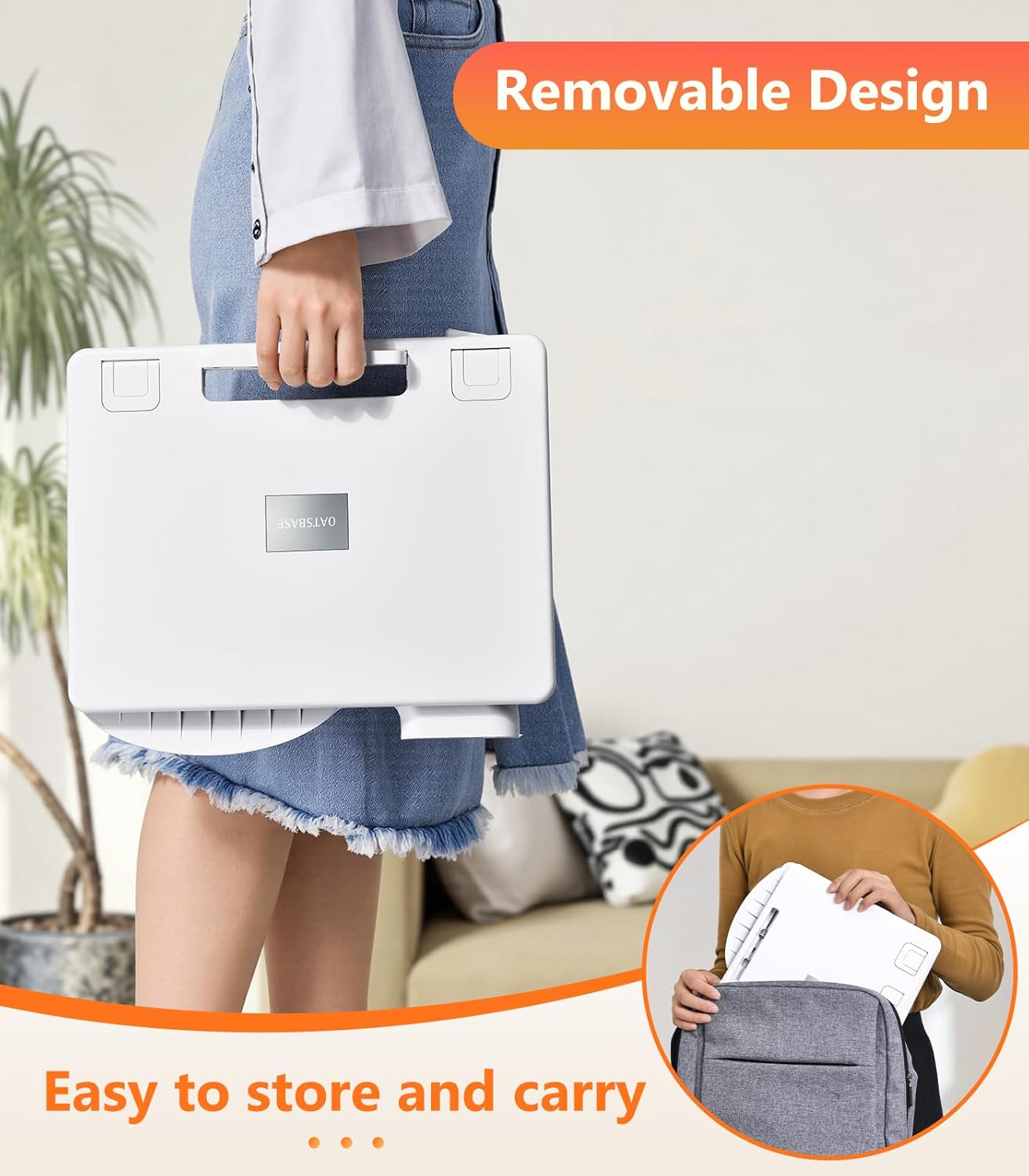 Adjustable Car Seat Laptop Stand Travel Tray Desk Mobile Office in EVs