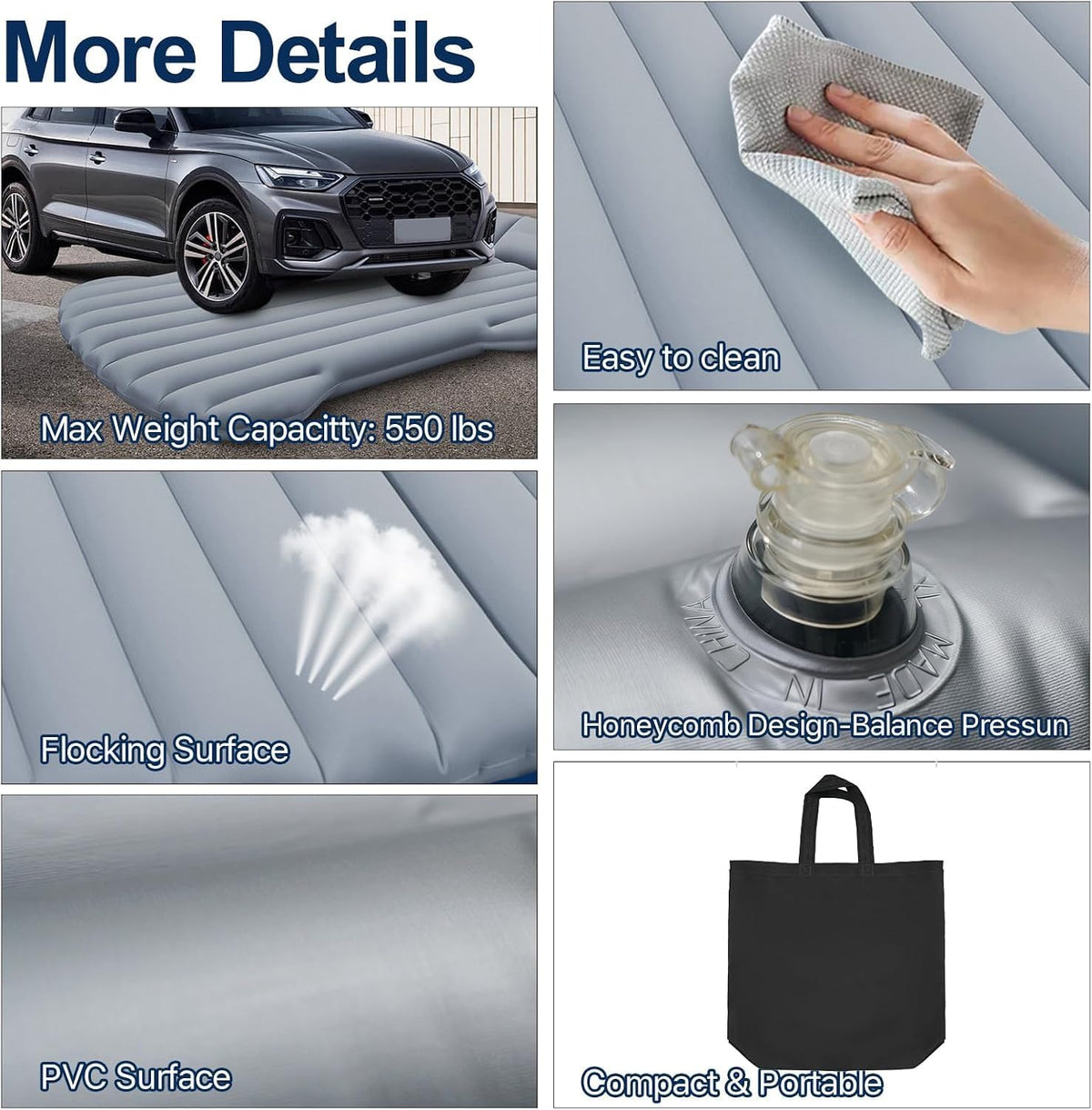Air Mattress Portable Camping Bed For Tesla Model S/X/3/Y