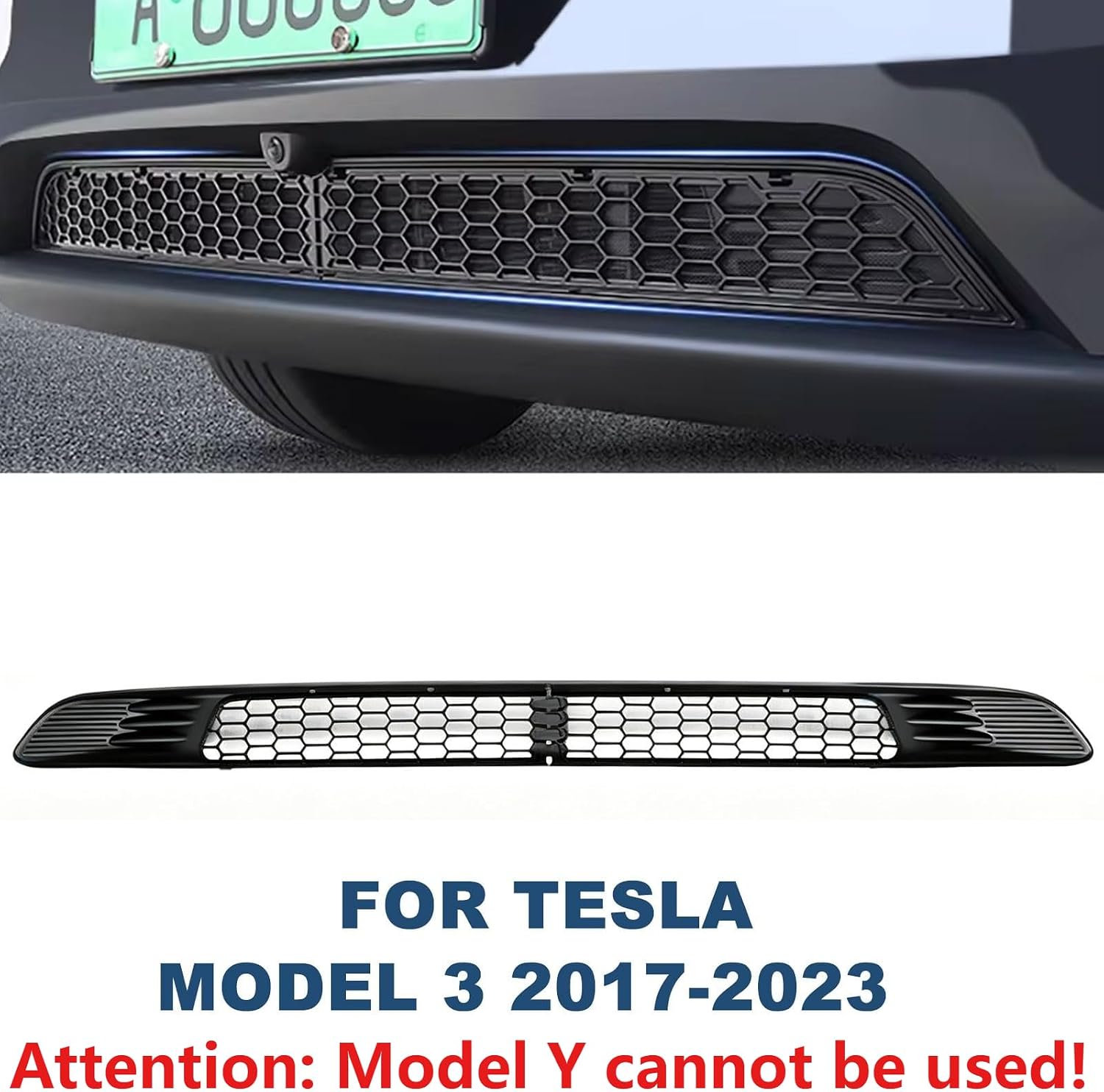 Model 3 Radiator Protective Mesh Grill Panel (2 Piece) -for Tesla (2017-2023)