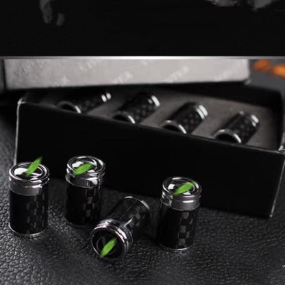 Carbon Fiber Car Wheel Tire Valve Stem Cap For Tesla Model 3/Y/X/S（4pcs）