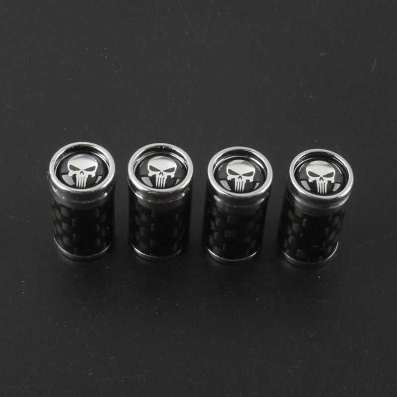 Carbon Fiber Car Wheel Tire Valve Stem Cap For Tesla Model 3/Y/X/S（4pcs）