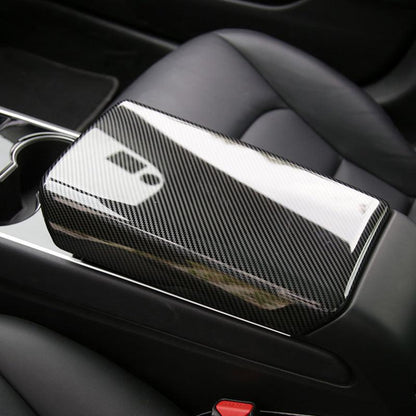 Carbon Fiber Center Armrest Cover for Tesla Model 3 Model Y