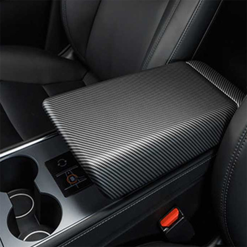 Carbon Fiber Center Armrest Cover for Tesla Model 3 Model Y