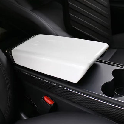 Carbon Fiber Center Armrest Cover for Tesla Model 3 Model Y