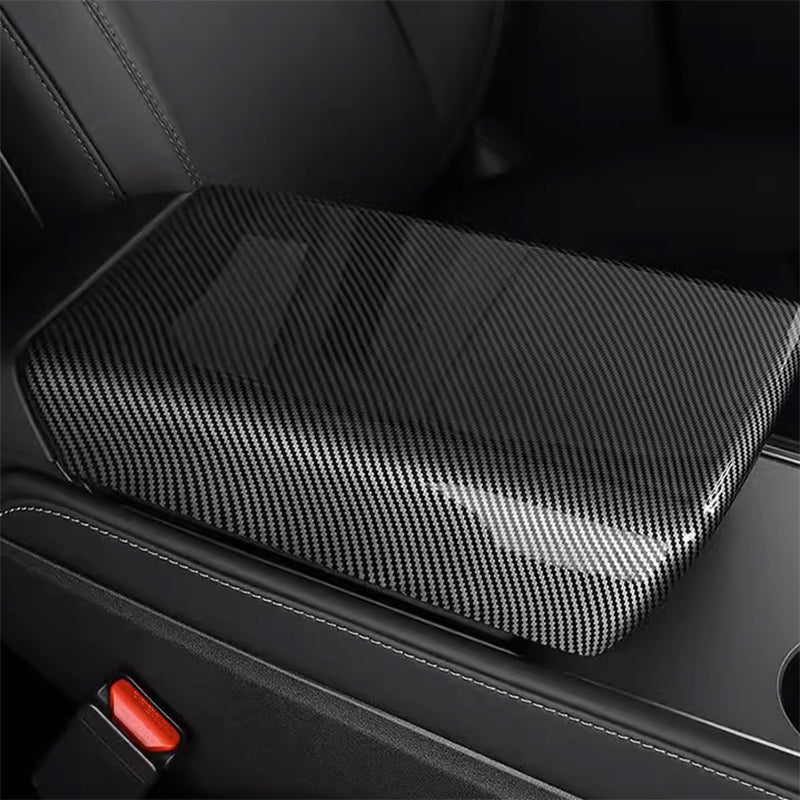 Carbon Fiber Center Armrest Cover for Tesla Model 3 Model Y