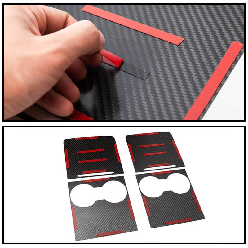 Carbon Fiber Center Console Overlays For Telsa Model 3/Y