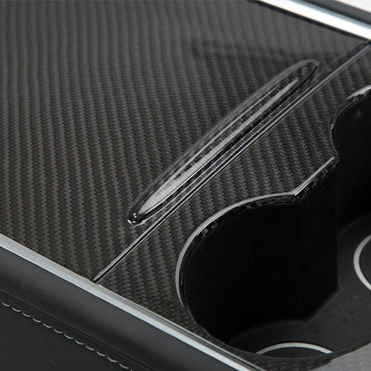 Carbon Fiber Center Console Overlays For Telsa Model 3/Y