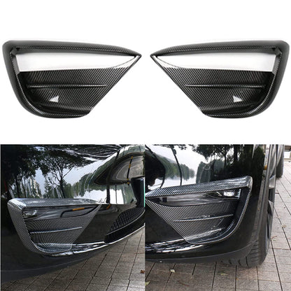 Carbon Fiber Front Fog Lamp Cover suitable for Tesla Model Y 2020-2023