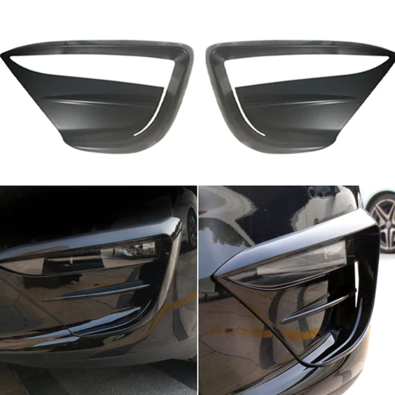 Carbon Fiber Front Fog Lamp Cover suitable for Tesla Model Y 2020-2023