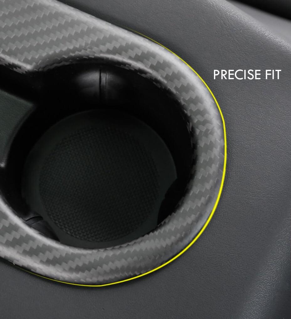 Carbon Fiber Interior Mods Backseat Cup Holder for Tesla Model 3 Y