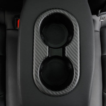 Carbon Fiber Interior Mods Backseat Cup Holder for Tesla Model 3 Y