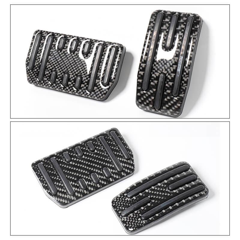 Carbon Fiber Performance Pedal for Tesla Model 3/Y Non-Slip Metal Accelerator Brake Pedal Cover