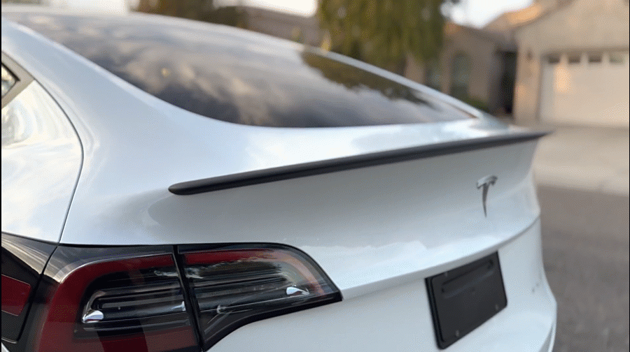 Carbon Fiber Rear Spoiler Wing For Tesla Model Y 3