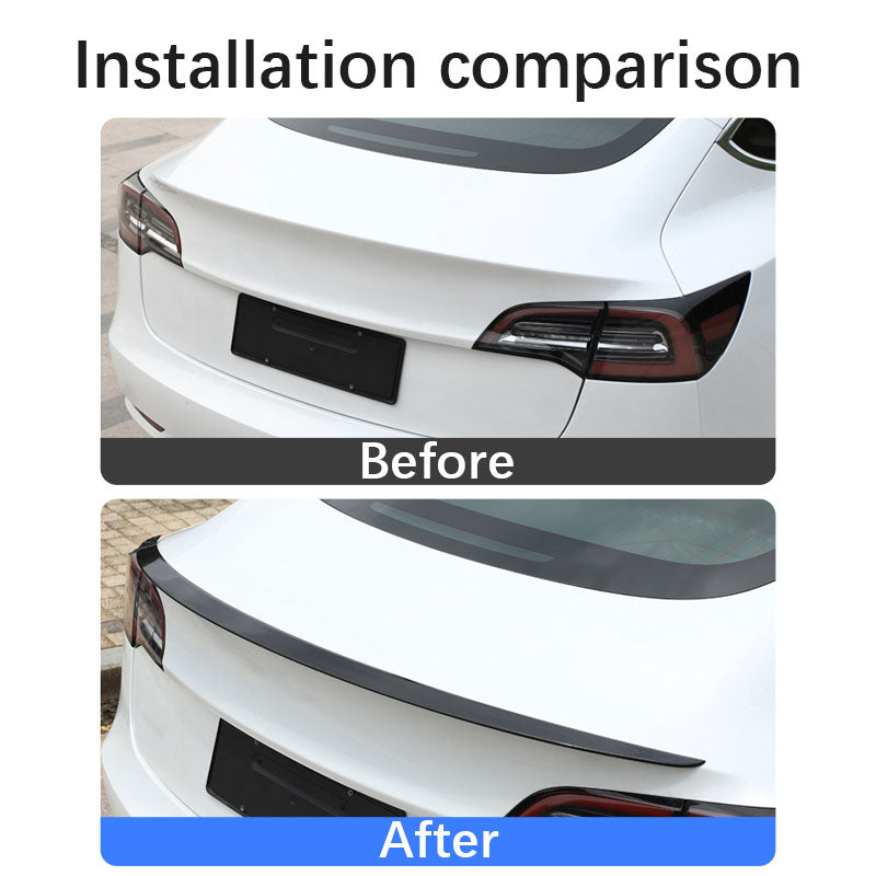 Carbon Fiber Rear Spoiler Wing For Tesla Model Y 3