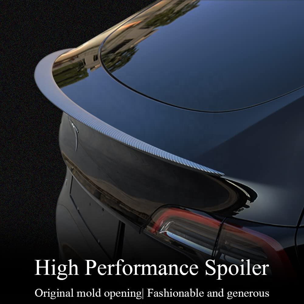 Carbon Fiber Rear Spoiler Wing For Tesla Model Y 3 Matte