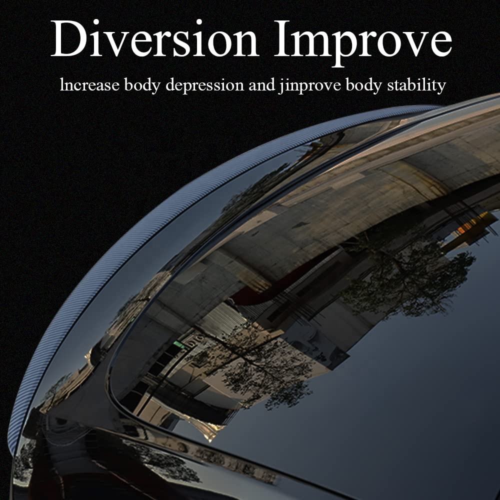 Carbon Fiber Rear Spoiler Wing For Tesla Model Y 3