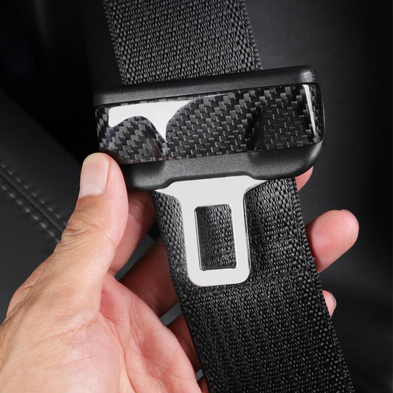 Carbon Fiber Seat Belt Fascia Cover For Telsa Model 3/Y Accessories