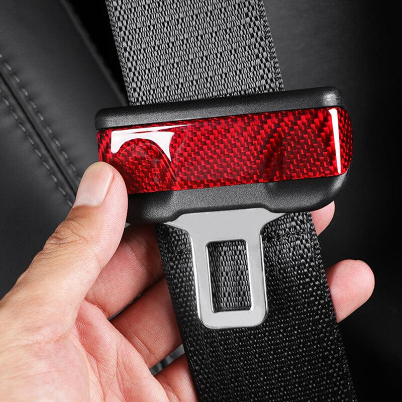 Carbon Fiber Seat Belt Fascia Cover For Telsa Model 3/Y Accessories