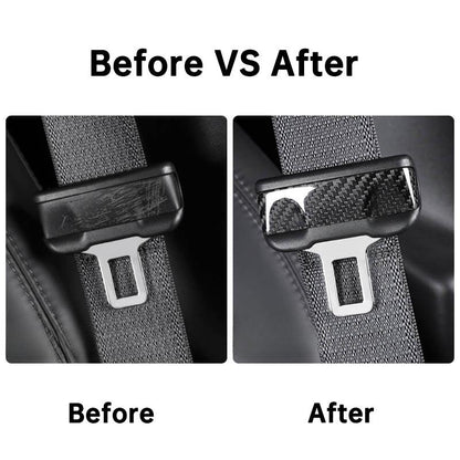 Carbon Fiber Seat Belt Fascia Cover For Telsa Model 3/Y Accessories