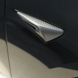 Carbon Fiber Side Camera Turn Signal Cover for Tesla Model 3 Y X S