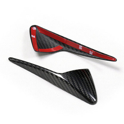 Carbon Fiber Side Camera Turn Signal Cover for Tesla Model 3 Y X S Glossy Model Y 2023.05+ Upper-Cover