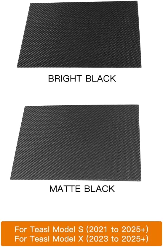 [Real Carbon Fiber] Center Console Panel Cover For Model X/S