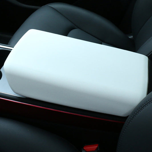 Center Console Armrest Box Cover Tesla Interior Protector For Telsa Model 3 Y Accessories White