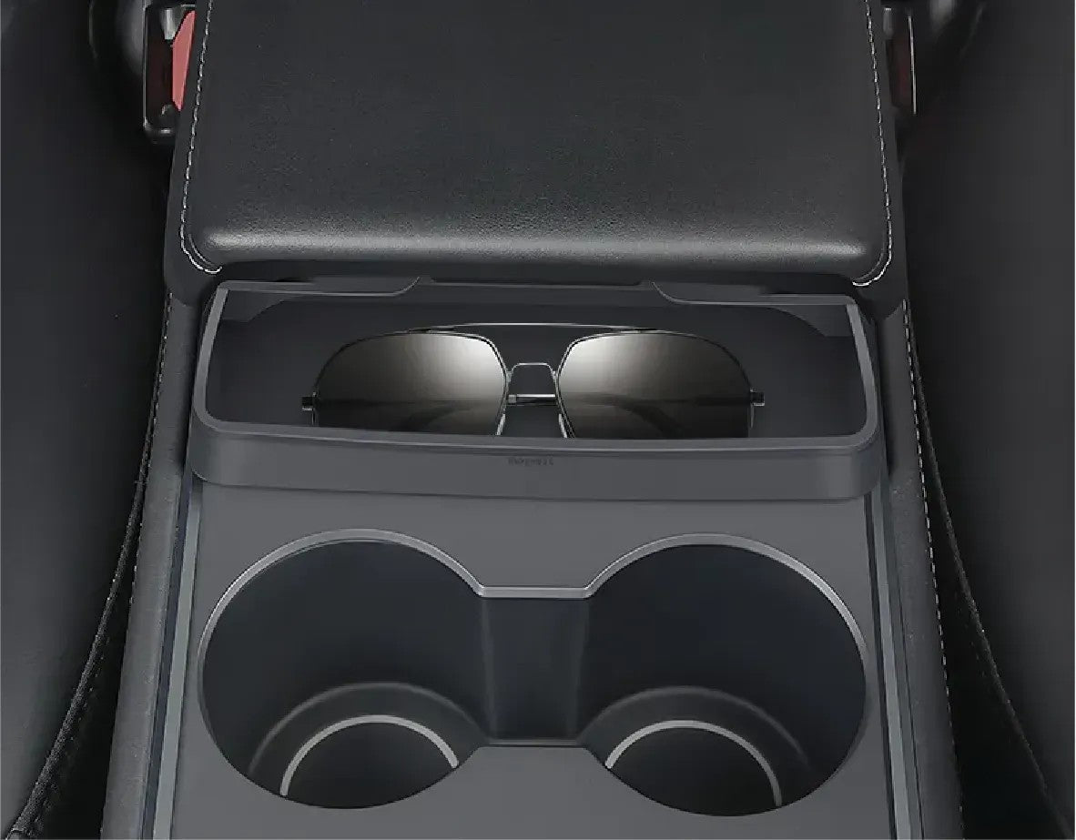 Center Console Organizer Armrest Hidden Storage Box For Tesla Model 3 Y