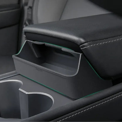 Center Console Organizer Armrest Hidden Storage Box For Tesla Model 3 Y