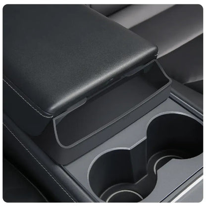 Center Console Organizer Armrest Hidden Storage Box For Tesla Model 3 Y