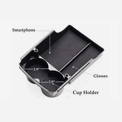 Center Console Organizer Storage Box Tray Cup Holder For Tesla Model S/X